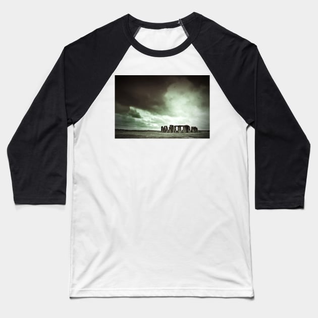 Stonehenge Wiltshire England Baseball T-Shirt by AndyEvansPhotos